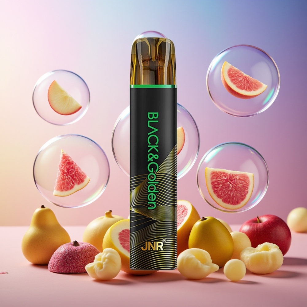 JNR Black&Golden 600+200 Puffs Einweg-Vape Sauerapfel 800 Puffs 550mAh 2ml Schweiz großhandel