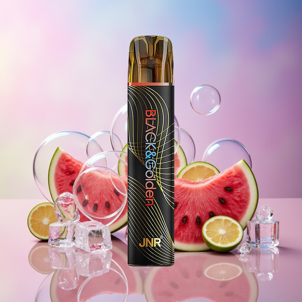 JNR Black&Golden 600+200 Puffs Einweg-Vape Wassermelone Eis – 800 Puffs, 550mAh, 2ml, TPD, Schweiz großhandel