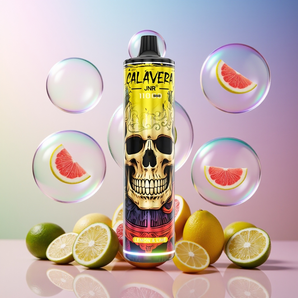 JNR Calavera 11000 Puffs Einweg-Vape Zitrone & Limette, 21ml E-Liquid, 850 mAh, Type-C, Schweiz Großhandel