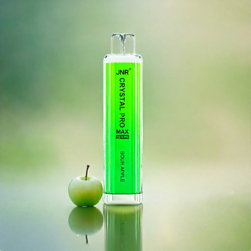 JNR Crystal Pro Max 5000 Puffs Vape Sour Apple (1400mAh, 12ml, Schweiz Großhandel)