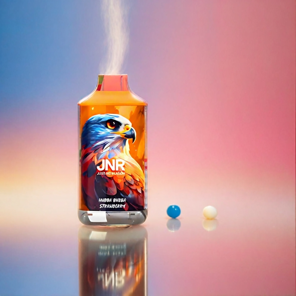 JNR Falcon 16000 Puffs Vape Hubba Bubba Erdbeere mit 22ml E-Liquid und Dual Mesh Coil – Schweiz Großhandel