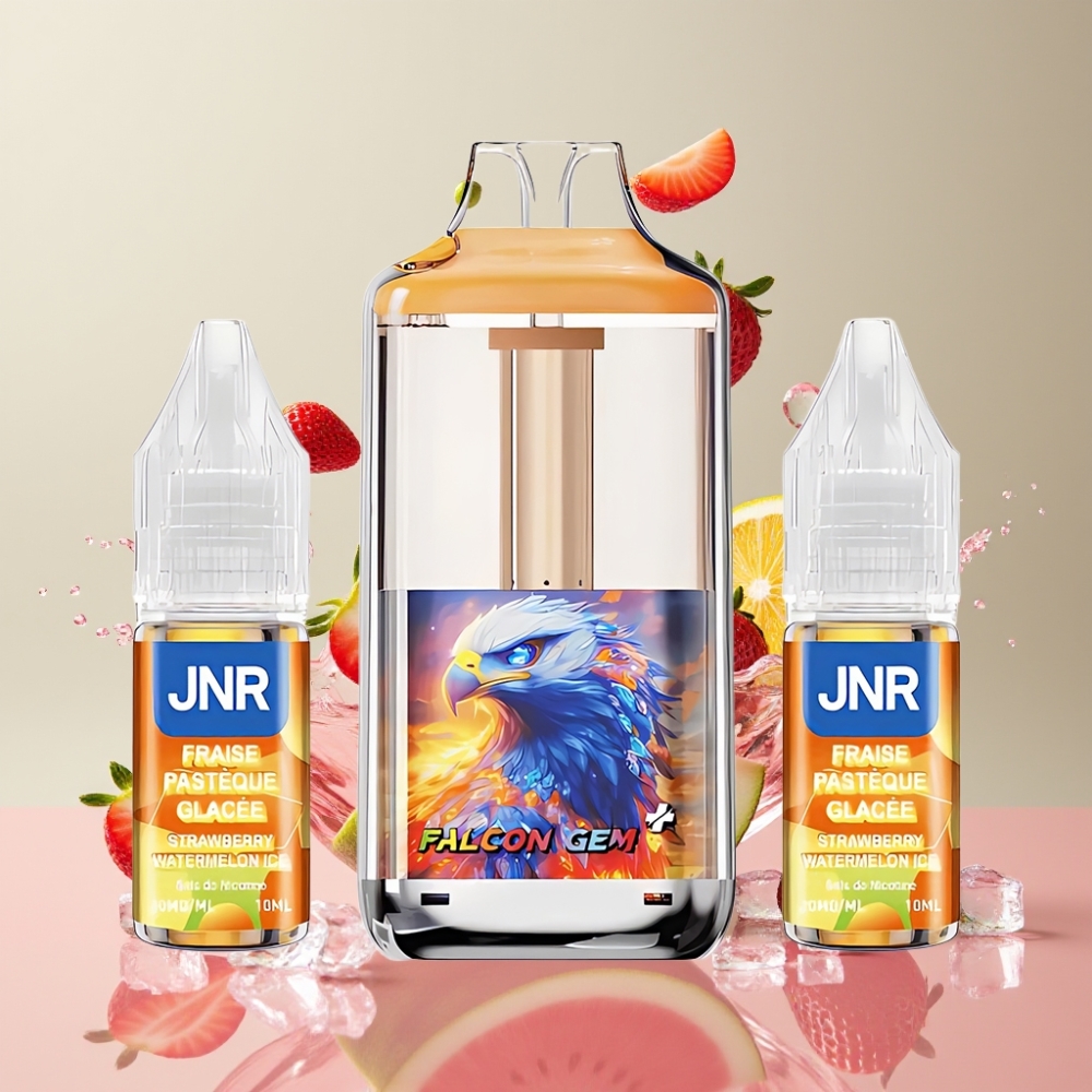 JNR Falcon GEM⁺ 30000 Puffs nachfüllbare Pod Vape Erdbeer Wassermelone Eis – 950mAh Akku, 20 mg/ml Nikotin, Schweiz Großhandel