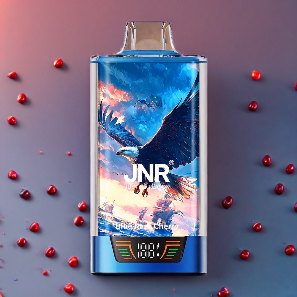 JNR Falcon Pro 28000 - 28000 Züge, 30ml E-Liquid, Smart Screen, Dual Mesh Coil, 950 mAh, Type-C, Blue Razz Cherry, Schweiz großhandel
