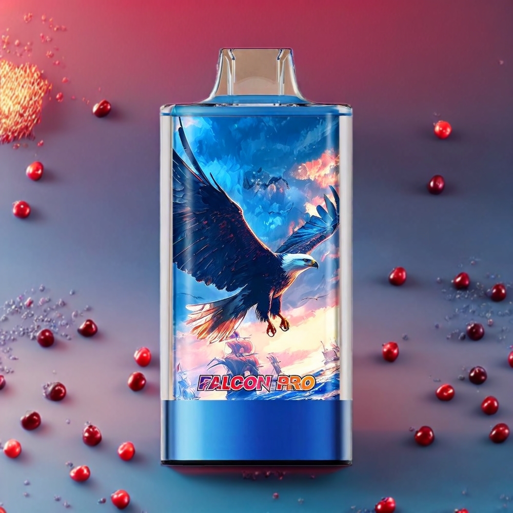 JNR Falcon Pro 28000 - 28000 Züge, 30ml E-Liquid, Smart Screen, Dual Mesh Coil, 950 mAh, Type-C, Blue Razz Cherry, Schweiz großhandel