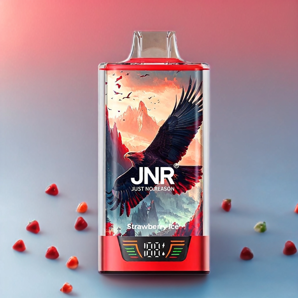 JNR Falcon Pro 28000 - 28000 Züge, 30ml E-Liquid, Smart Screen, Dual Mesh Coil, Schweiz großhandel - Erdbeer-Eis