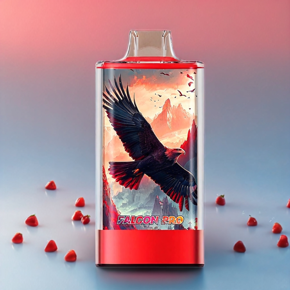 JNR Falcon Pro 28000 - 28000 Züge, 30ml E-Liquid, Smart Screen, Dual Mesh Coil, Schweiz großhandel - Erdbeer-Eis