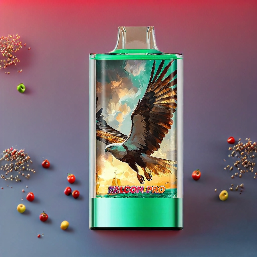 JNR Falcon Pro 28000 - Doppelapfel, 28000 Züge, 30ml E-Liquid, Smart Screen, Dual Mesh Coil, 950 mAh, Type-C, Schweiz großhandel