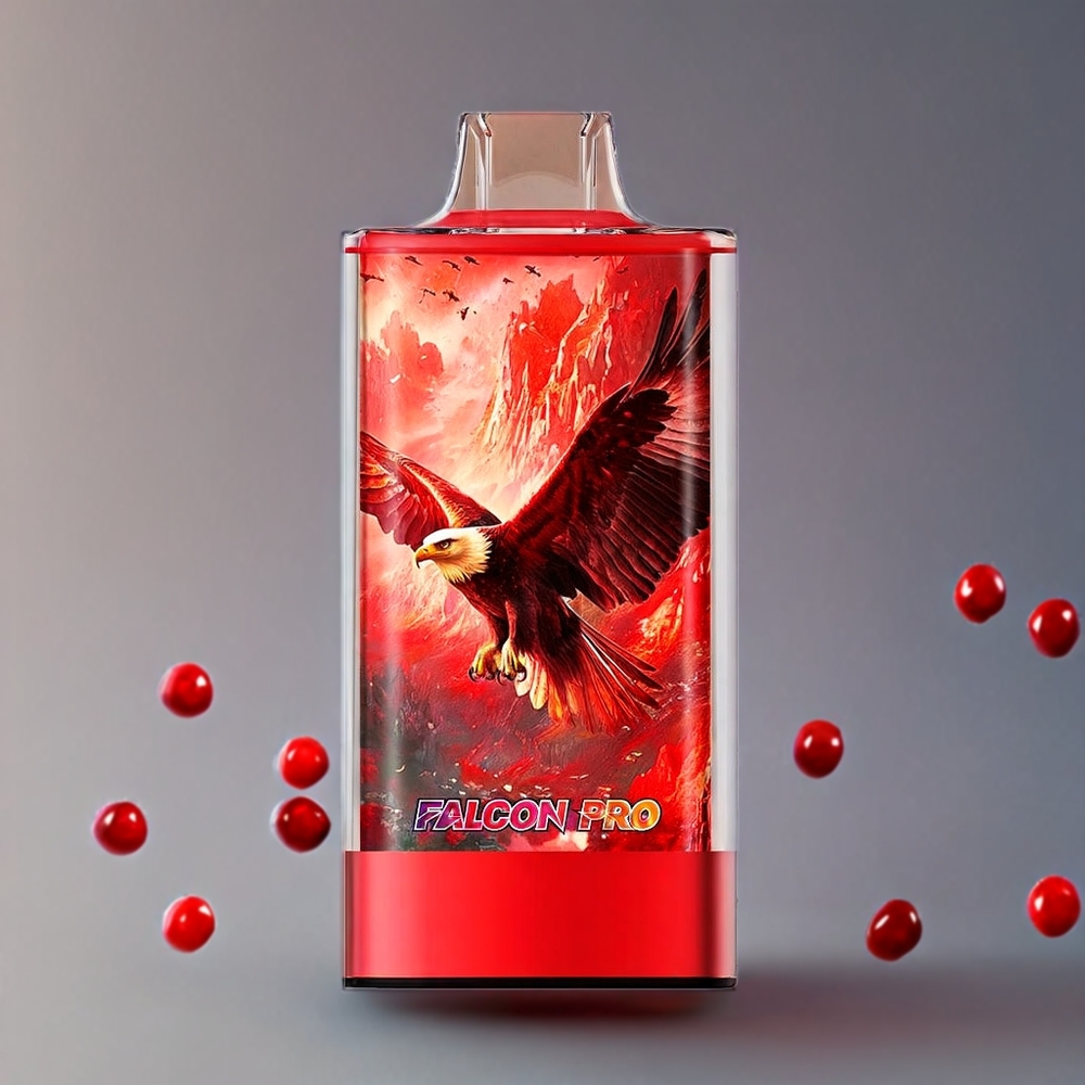 JNR Falcon Pro 28000 Schweiz Großhandel – 28000 Züge, 30ml E-Liquid, Smart Screen, Dual Mesh Coil, Kirsch-Beere Geschmack