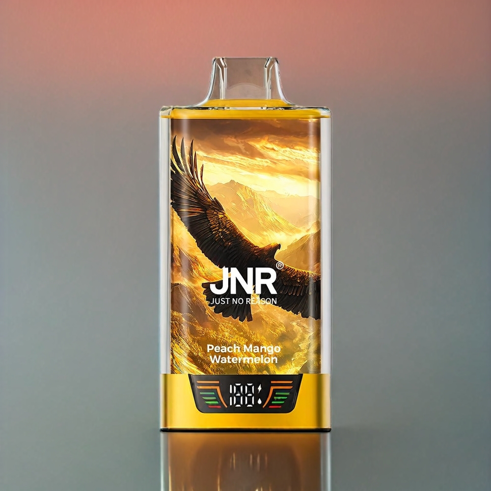 JNR Falcon Pro 28000 Schweiz Großhandel - 28000 Züge, 30ml E-Liquid, Smart Screen, Dual Mesh Coil, Pfirsich Mango Wassermelone