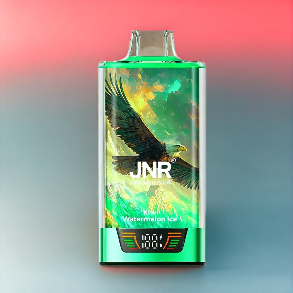 JNR Falcon Pro 28000 Schweiz Großhandel mit 28000 Zügen, 30ml E-Liquid, Smart Screen, Dual Mesh Coil, Kiwi Wassermelone Eis