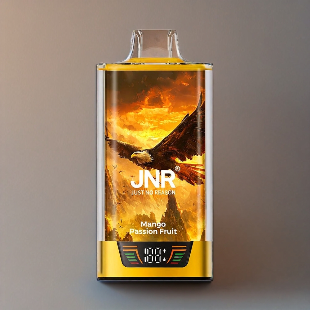 JNR Falcon Pro 28000 mit 30ml E-Liquid, Dual Mesh Coil, 950mAh Akku, Type-C, Mango-Passionsfrucht - Schweiz Großhandel