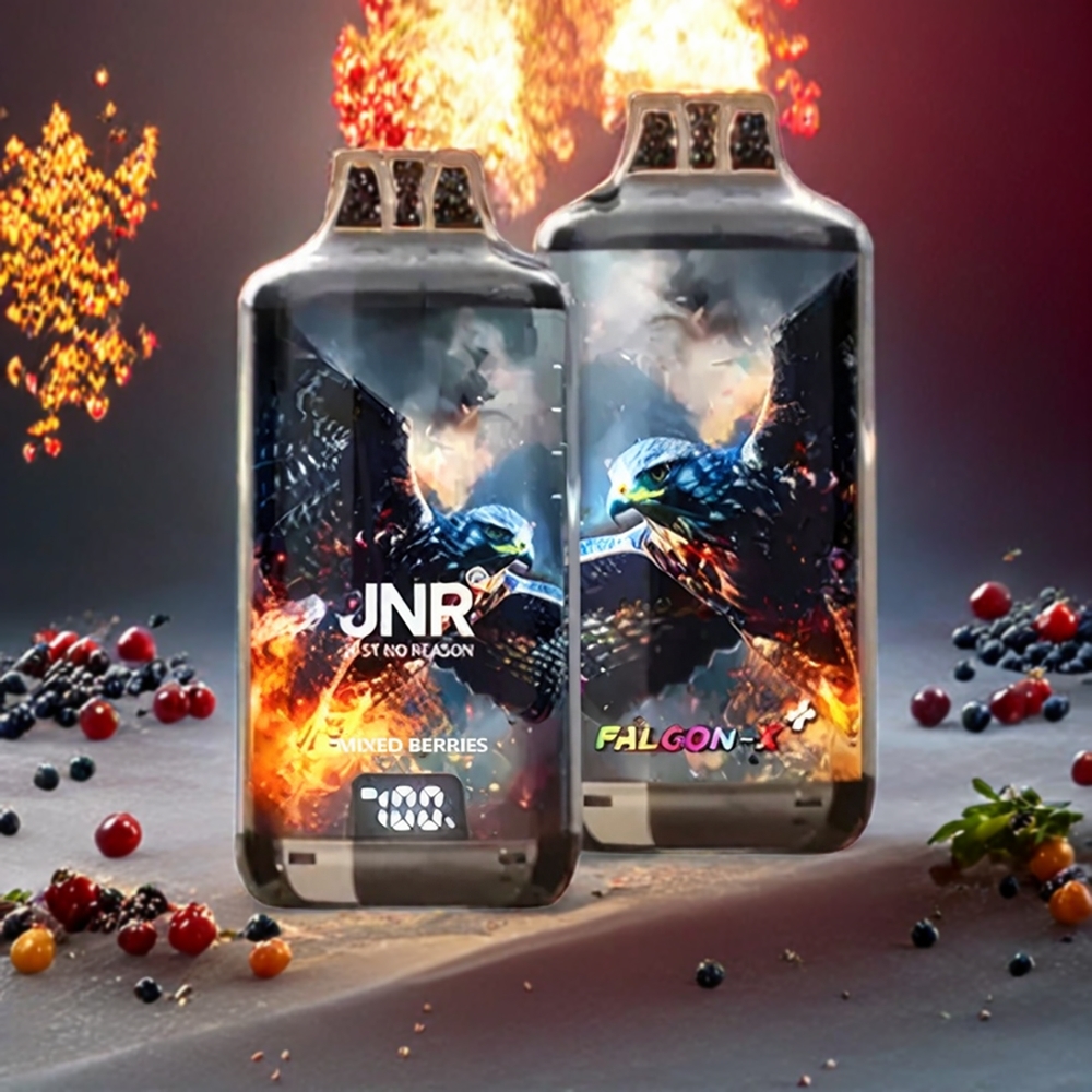 JNR Falcon X⁺ 28000 Schweiz Großhandel – Sichtbare E-Liquid Füllstände, 28000 Züge, Top-Refill-Design, Mixed Berries