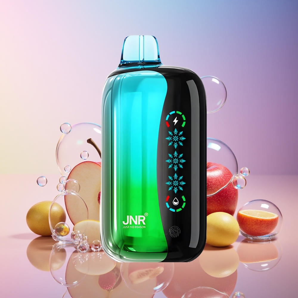 JNR Flex Ice 21000 Puffs Einweg-Vape Doppelapfel mit Ice Adjustable, 26ml E-Liquid, 1000mAh – Schweiz Großhandel