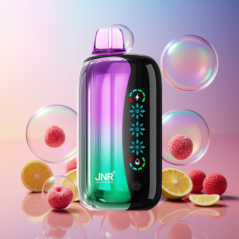 JNR Flex Ice 21000 Puffs Einweg-Vape Saure Kirschgummis mit Ice Adjustable, 26ml E-liquid, 1000mAh – Schweiz Großhandel
