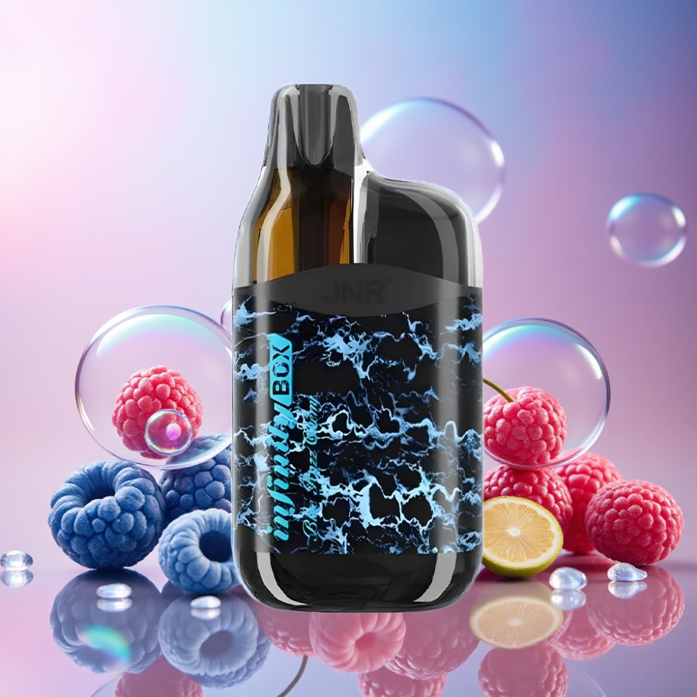JNR Infinity Box 10700 Puffs Einweg-Vape Blue Razz Himbeere-Kirsche – 2200mAh, 15ml, Schweiz Großhandel