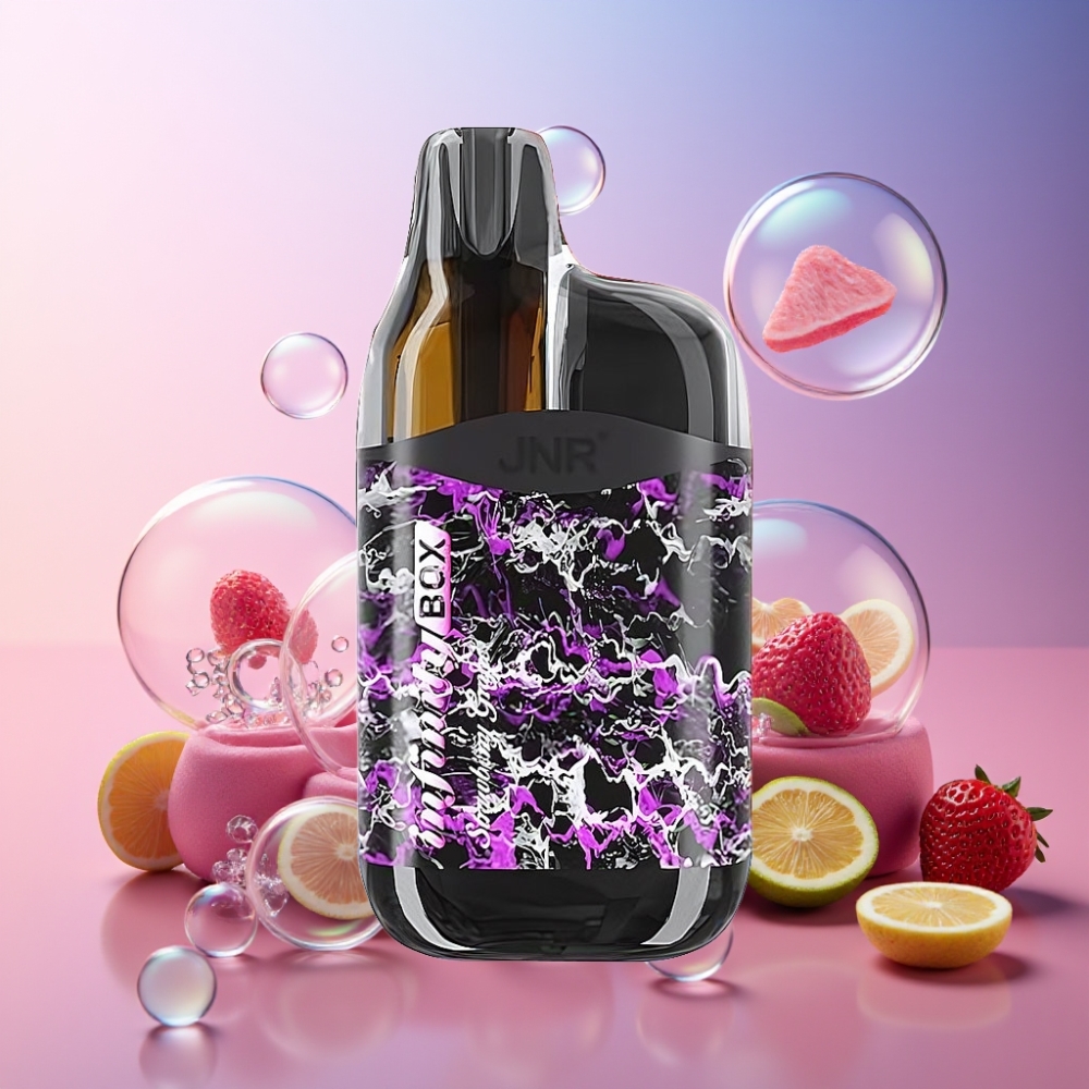 JNR Infinity Box 10700 Puffs Einweg-Vape Erdbeer Traube – 10700 Puffs, 15ml E-Liquid, Schweiz Großhandel