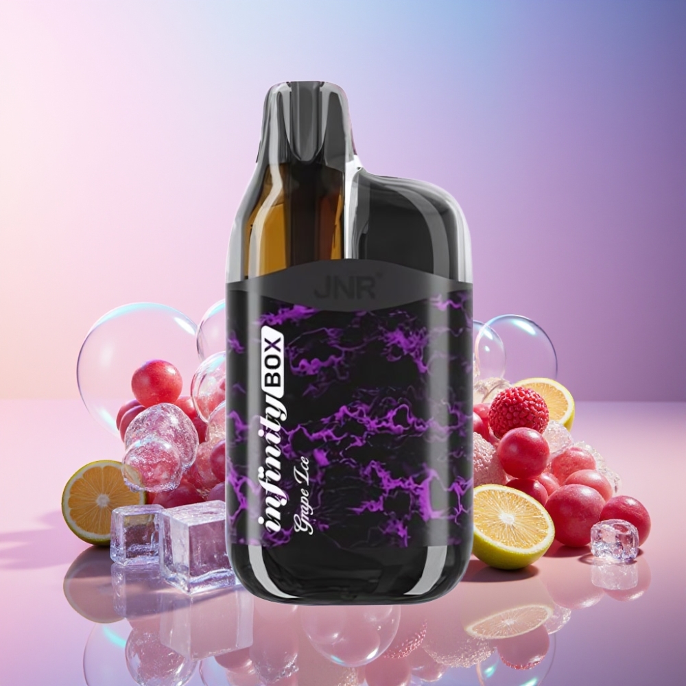 JNR Infinity Box 10700 Puffs Einweg-Vape Grape Ice (10700 Puffs, 2200mAh, 15ml) Schweiz großhandel