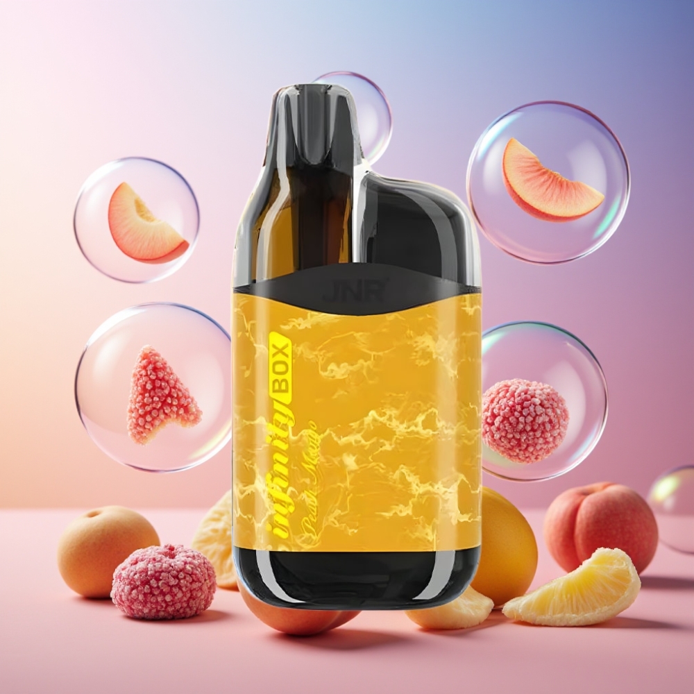 JNR Infinity Box 10700 Puffs Einweg-Vape Pfirsich Mango – 2200mAh, 15ml, Schweiz großhandel