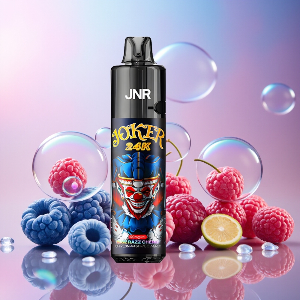 JNR Joker 24K Puffs Einweg-Vape Blau-Razz-Kirsche – 24000 Puffs, 2% Nikotin, 800mAh, Schweiz Großhandel