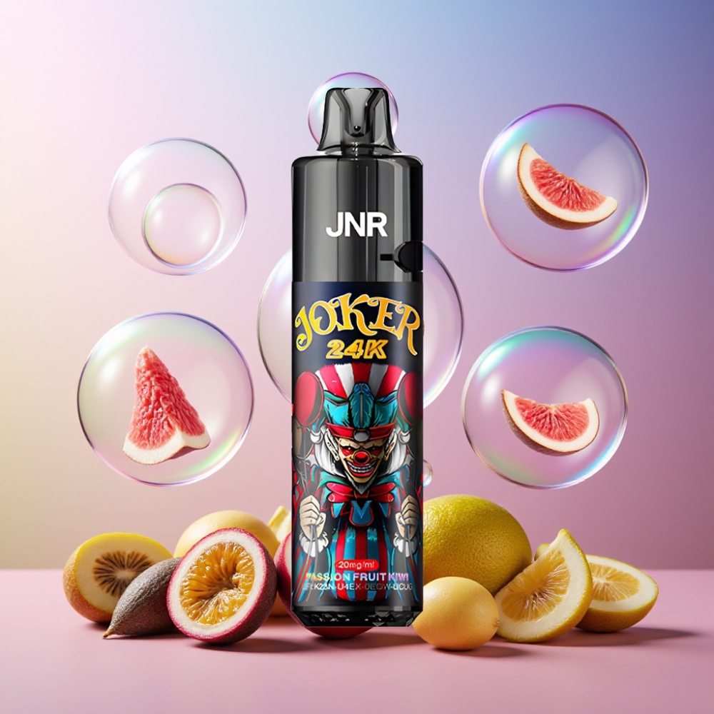 JNR Joker 24K Puffs Einweg-Vape Passionsfrucht Kiwi Schweiz Großhandel – 24000 Puffs, 2% Nikotin, 800mAh