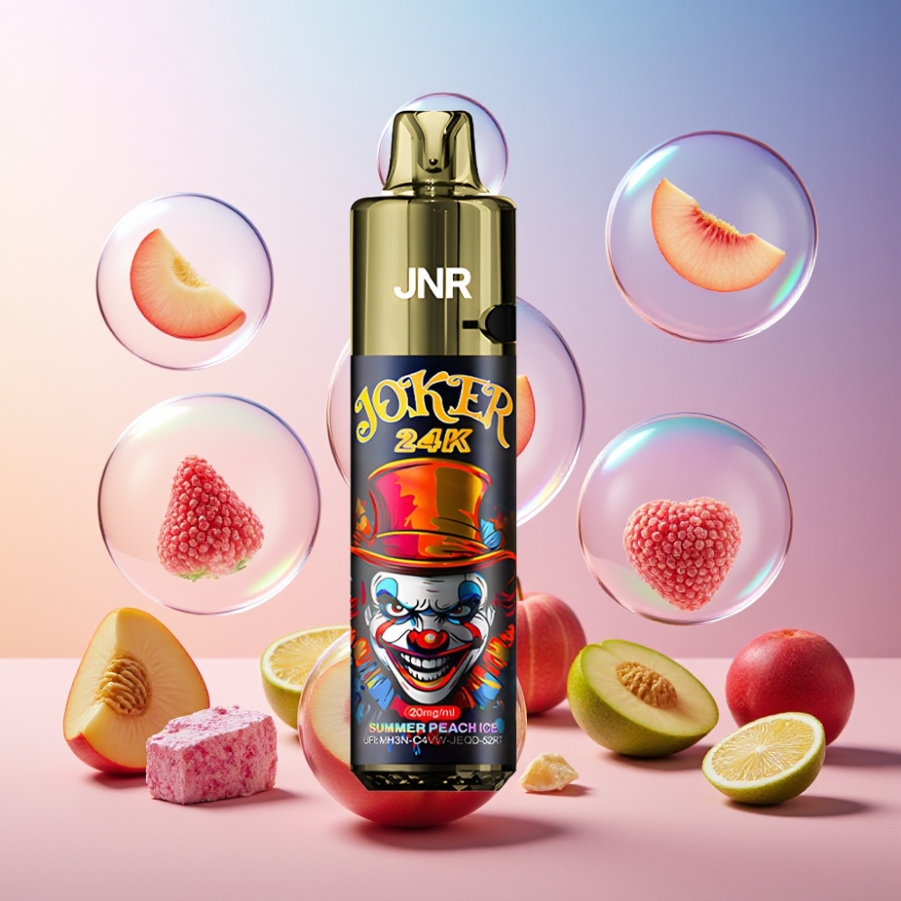 JNR Joker 24K Puffs Einweg-Vape Sommer Pfirsich Eis Schweiz Großhandel – 24000 Puffs, 2+10ml, 800mAh