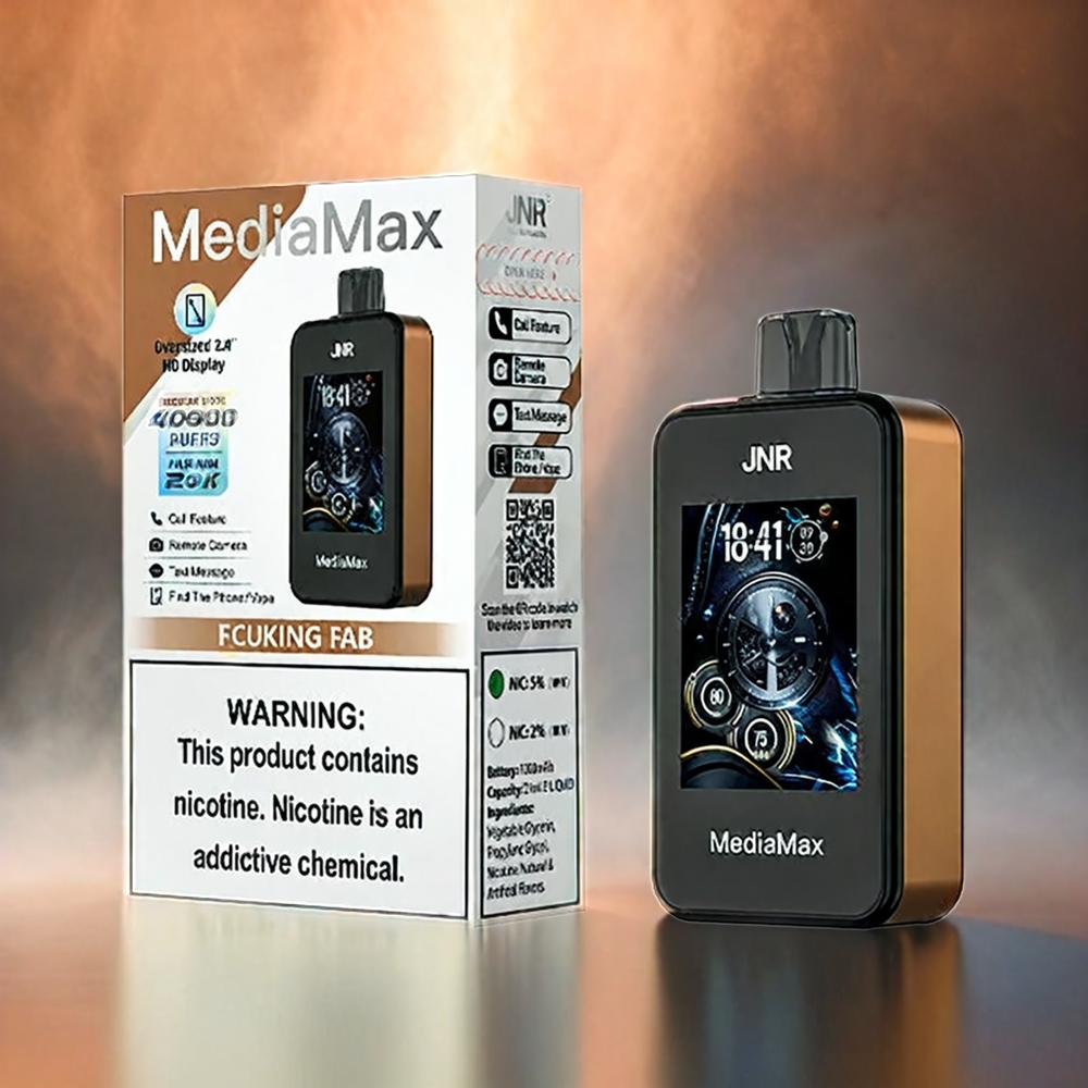 JNR MediaMax 40000 Puffs – 1000mAh, 21mL, Type-C – Schweiz Großhandel