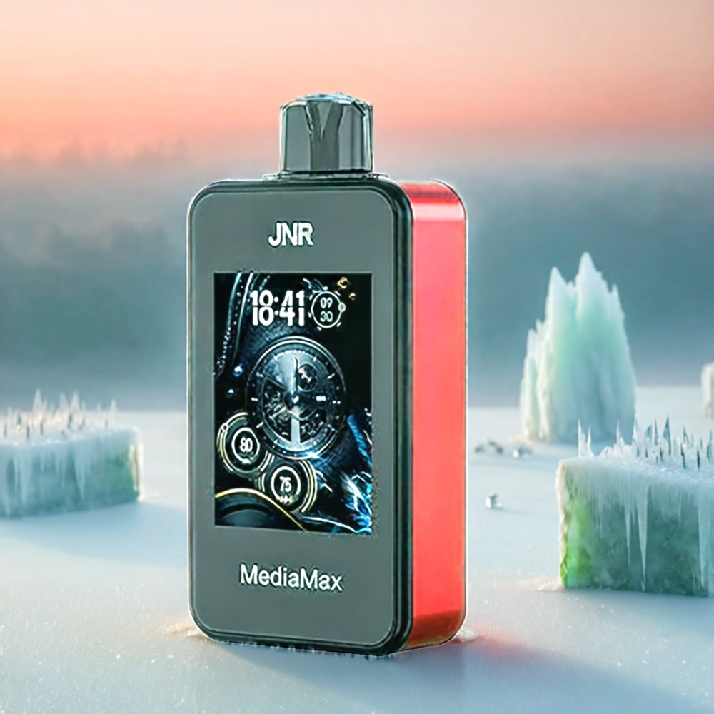 JNR MediaMax 40000 Puffs Watermelon Eis - 21mL, Dual Mesh Coil, Type-C, 2.4" HD Display, Schweiz Großhandel