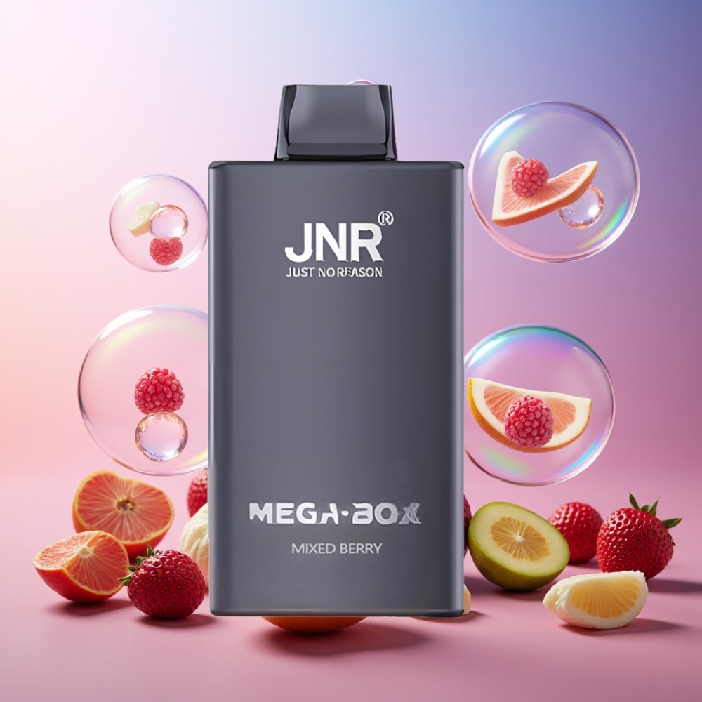 JNR Mega Box 25000 Puffs Einweg-Vape Beerenmix Schweiz Großhandel – 30ml E-Liquid, 850mAh, Typ-C Ladung