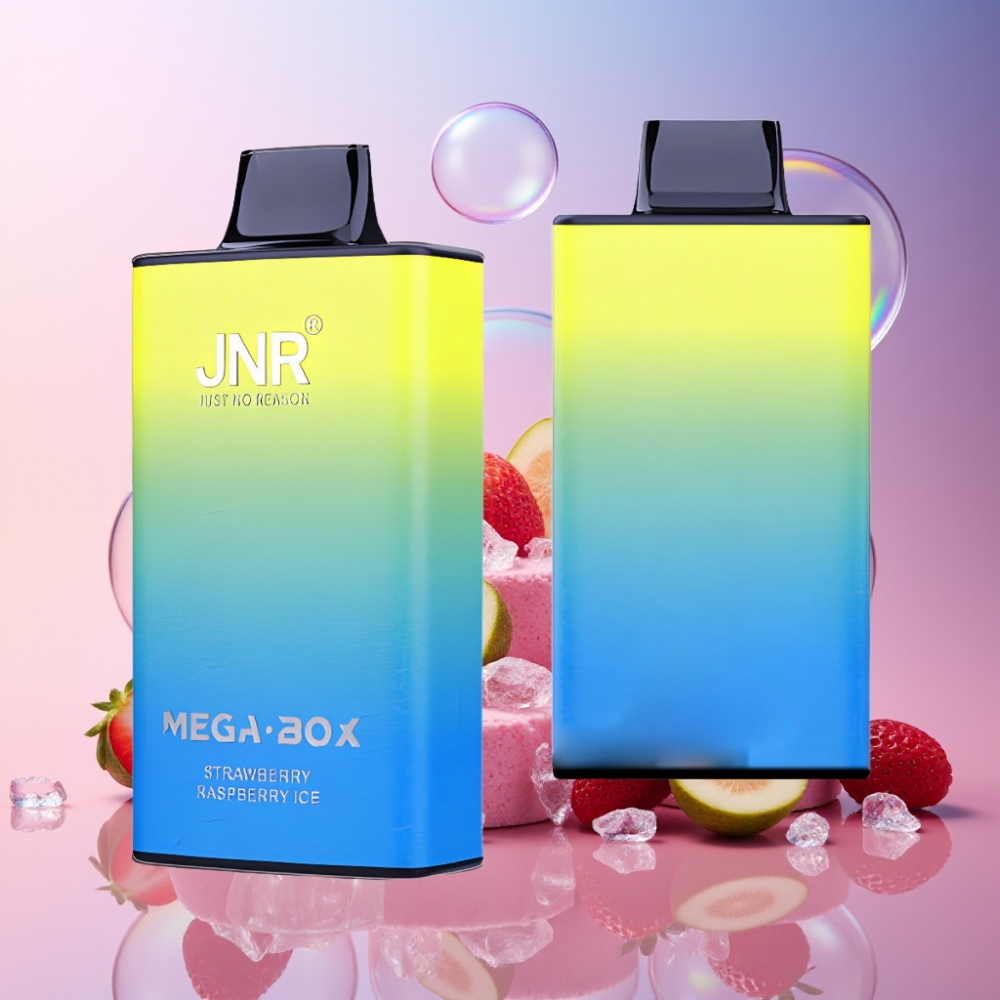 JNR Mega Box 25000 Puffs Einweg-Vape Erdbeer-Himbeer-Eis – 30ml E-Liquid, 850mAh Akku, Dual Mesh Coil, Schweiz Großhandel