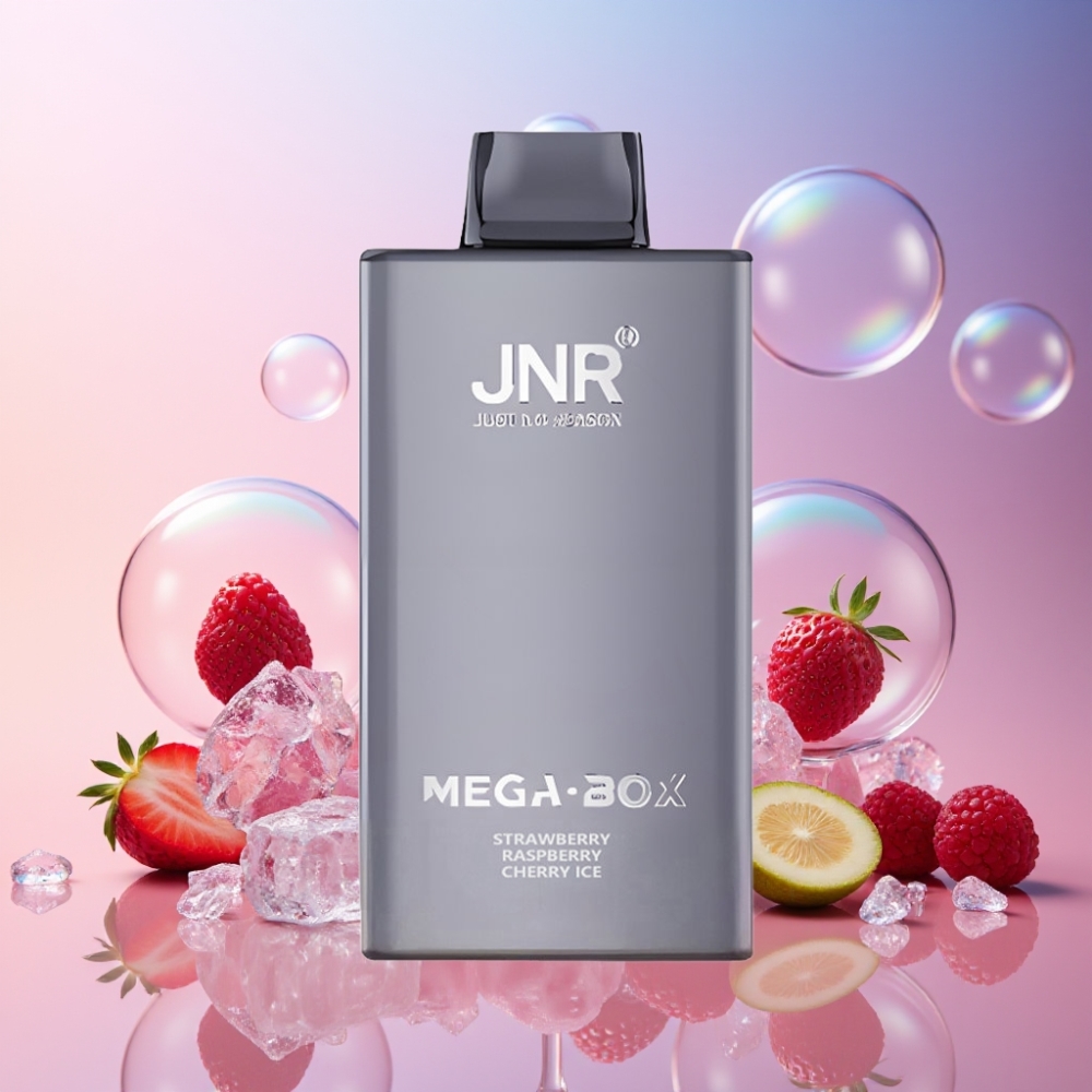 JNR Mega Box 25000 Puffs Einweg-Vape Erdbeere Himbeere Kirsche Eis – 30ml E-Liquid, 850mAh Akku, Dual Mesh Coil, Schweiz großhandel