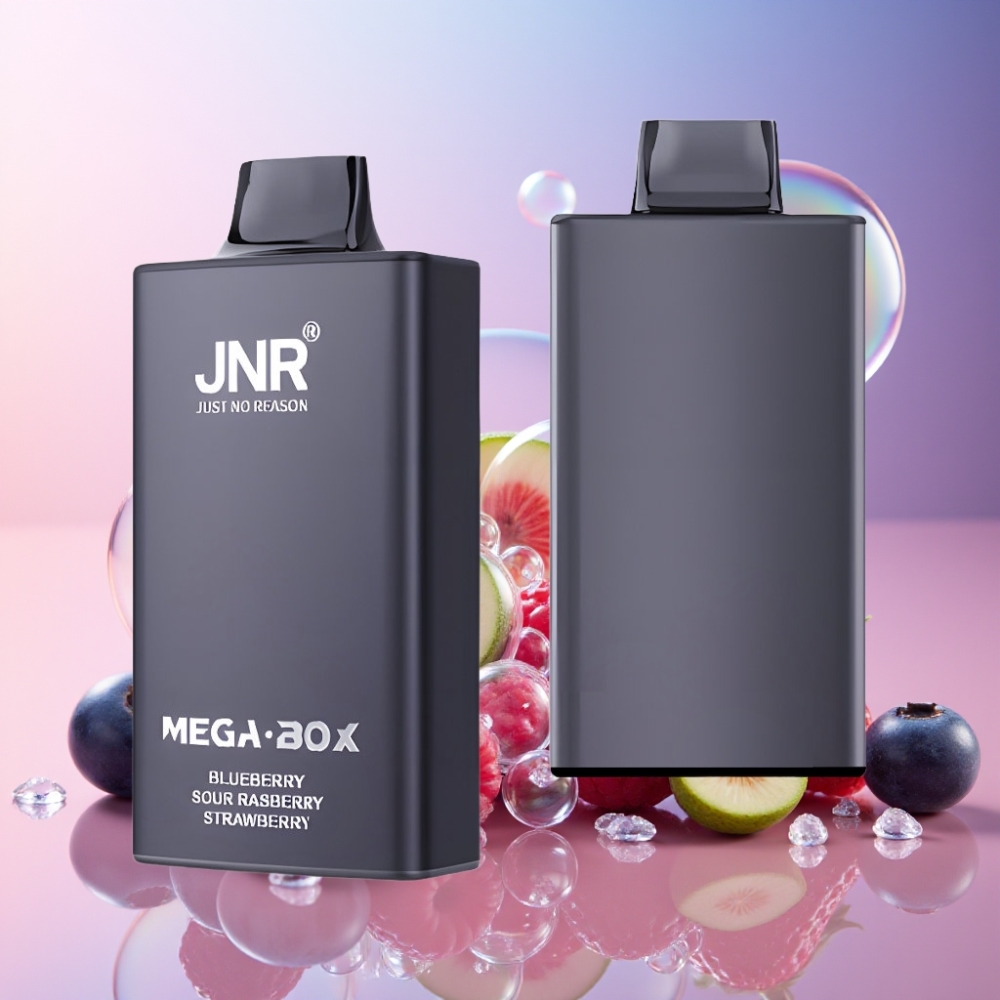 JNR Mega Box 25000 Puffs Einweg-Vape Heidelbeere-Sauer-Himbeere-Erdbeere Schweiz Großhandel – 30ml E-Liquid, 850mAh, Dual Mesh Coil