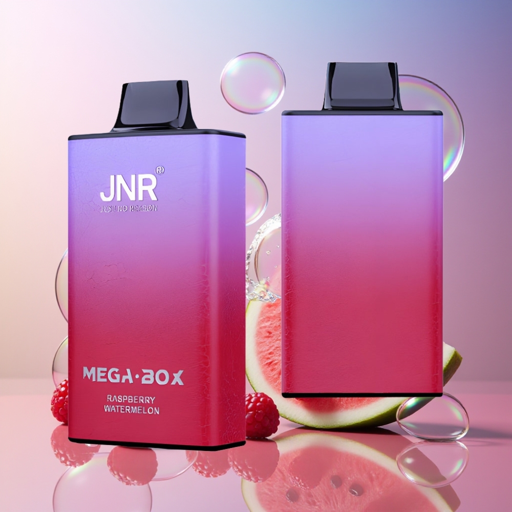 JNR Mega Box 25000 Puffs Einweg-Vape Himbeer-Wassermelone – 30ml E-Liquid, 850mAh, Dual Mesh Coil, Schweiz Großhandel