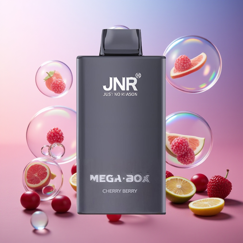 JNR Mega Box 25000 Puffs Einweg-Vape Kirsch-Beere, 30ml E-Liquid, 850mAh Akku, Dual Mesh Coil, Schweiz Großhandel