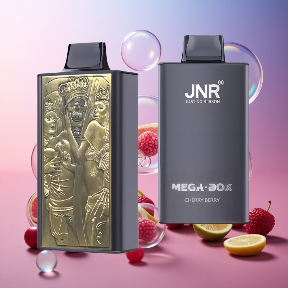 JNR Mega Box 25000 Puffs Einweg-Vape Kirsch-Beere, 30ml E-Liquid, 850mAh Akku, Dual Mesh Coil, Schweiz Großhandel