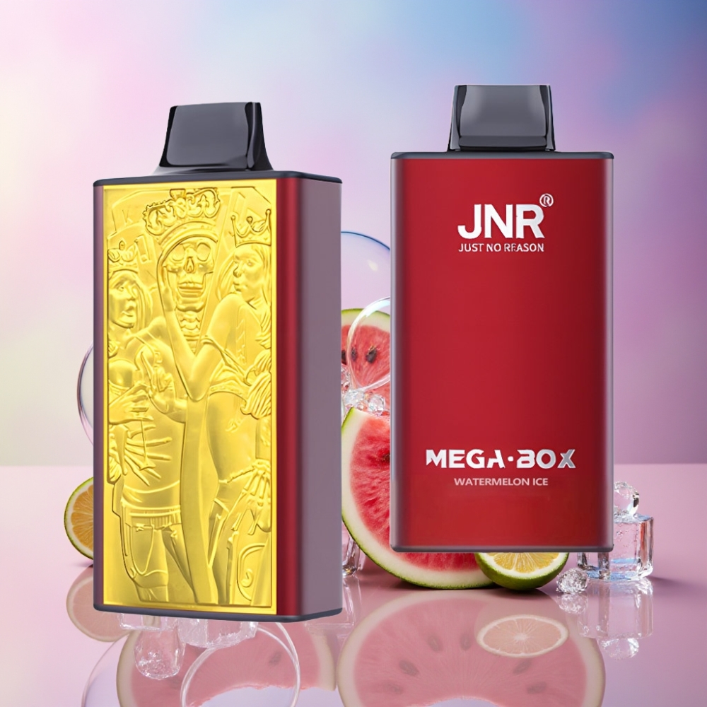 JNR Mega Box 25000 Puffs Einweg-Vape Wassermelone Eis – 30ml E-Liquid, 850mAh Akku, Dual Mesh Coil, Schweiz Großhandel
