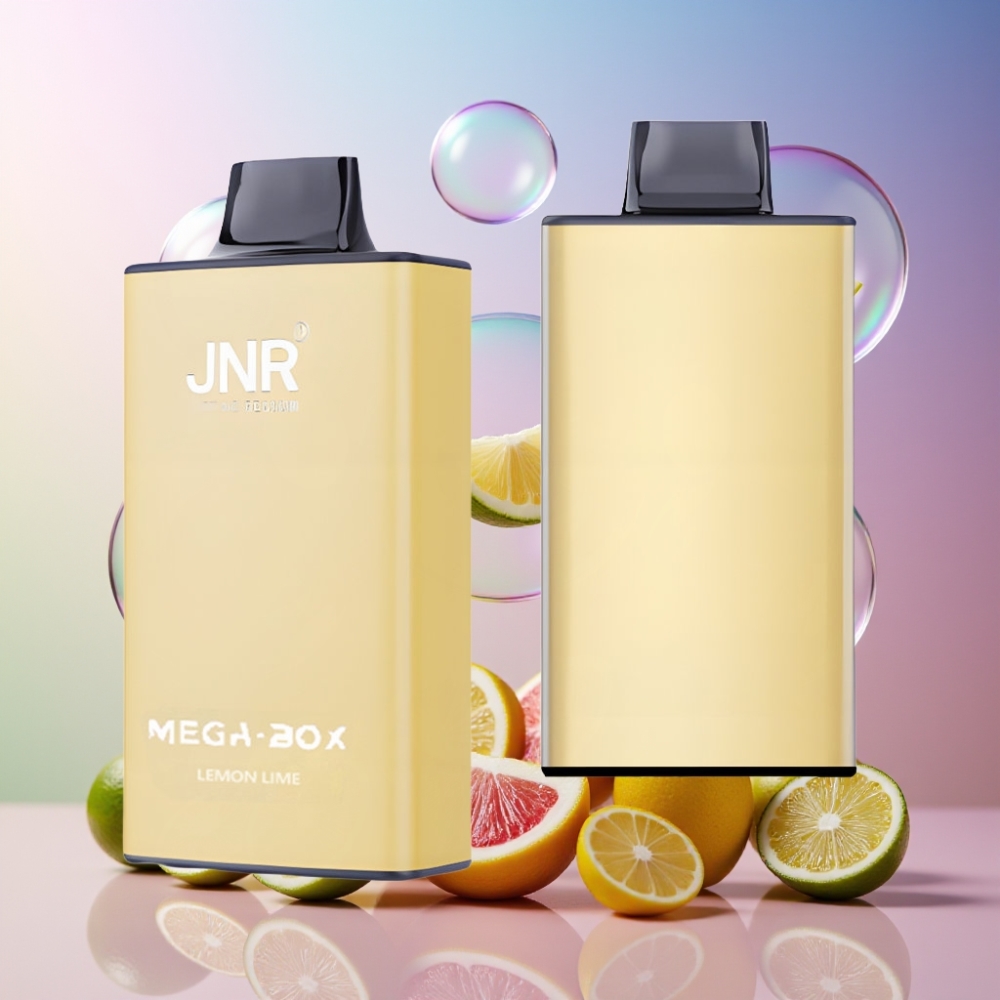 JNR Mega Box 25000 Puffs Einweg-Vape Zitrone & Limette – 30ml E-Liquid, 850mAh Akku, Dual Mesh Coil, Schweiz Großhandel