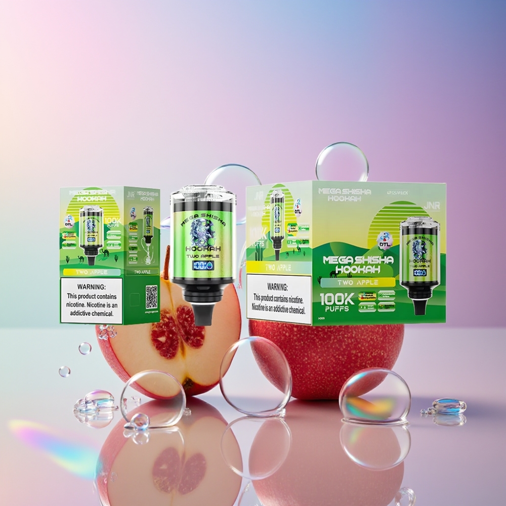 JNR Mega Shisha Hookah Desktop Kompatibilität – 100.000 Züge, 60ml Tank, 2200mAh Akku, Schweiz Großhandel