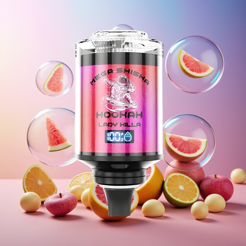 JNR Mega Shisha Hookah Desktop Kompatibilität 100.000 Züge, 60ml e-Liquid, 2200mAh, Typ-C, Schweiz Großhandel