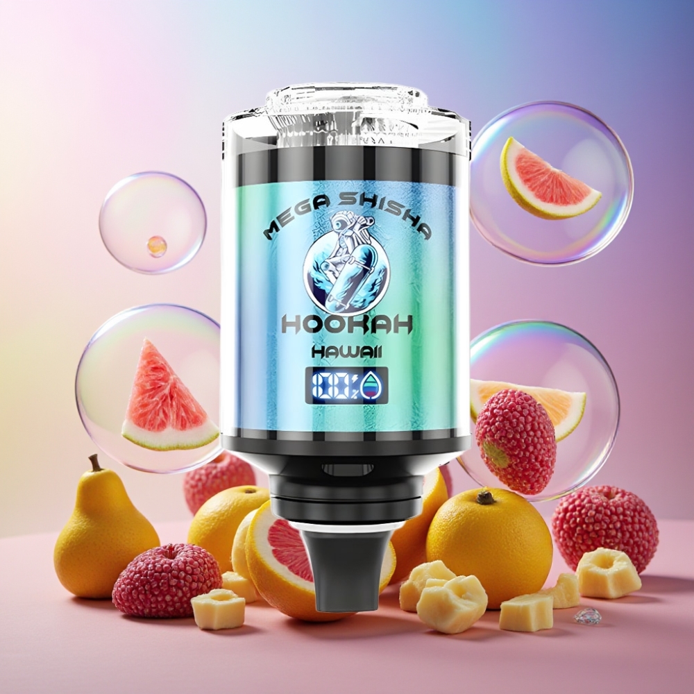 JNR Mega Shisha Hookah Desktop Kompatibilität mit 100000 Zügen, 60ml e-Liquid, 2200mAh Akku, Schweiz Großhandel