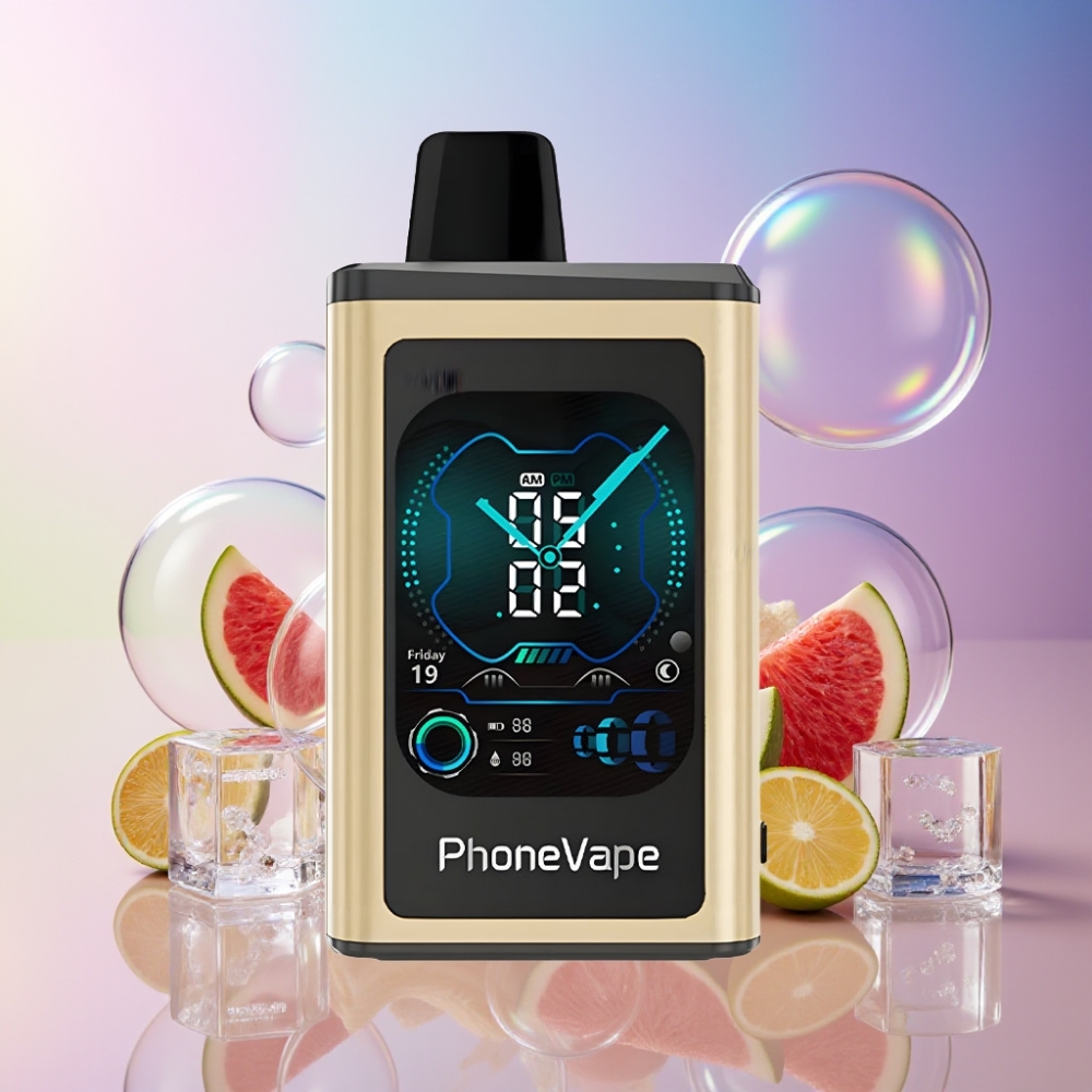 JNR PhoneVape 30000 Züge Wegwerf-Vape Bananeneis, 850mAh Typ-C aufladbar, Turbo-Modus, Schweiz Großhandel