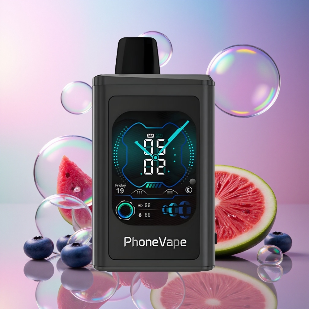 JNR PhoneVape 30000 Züge Wegwerf-Vape Blaubeere Wassermelone, 850mAh, Typ-C, Turbo Modus, Schweiz Großhandel