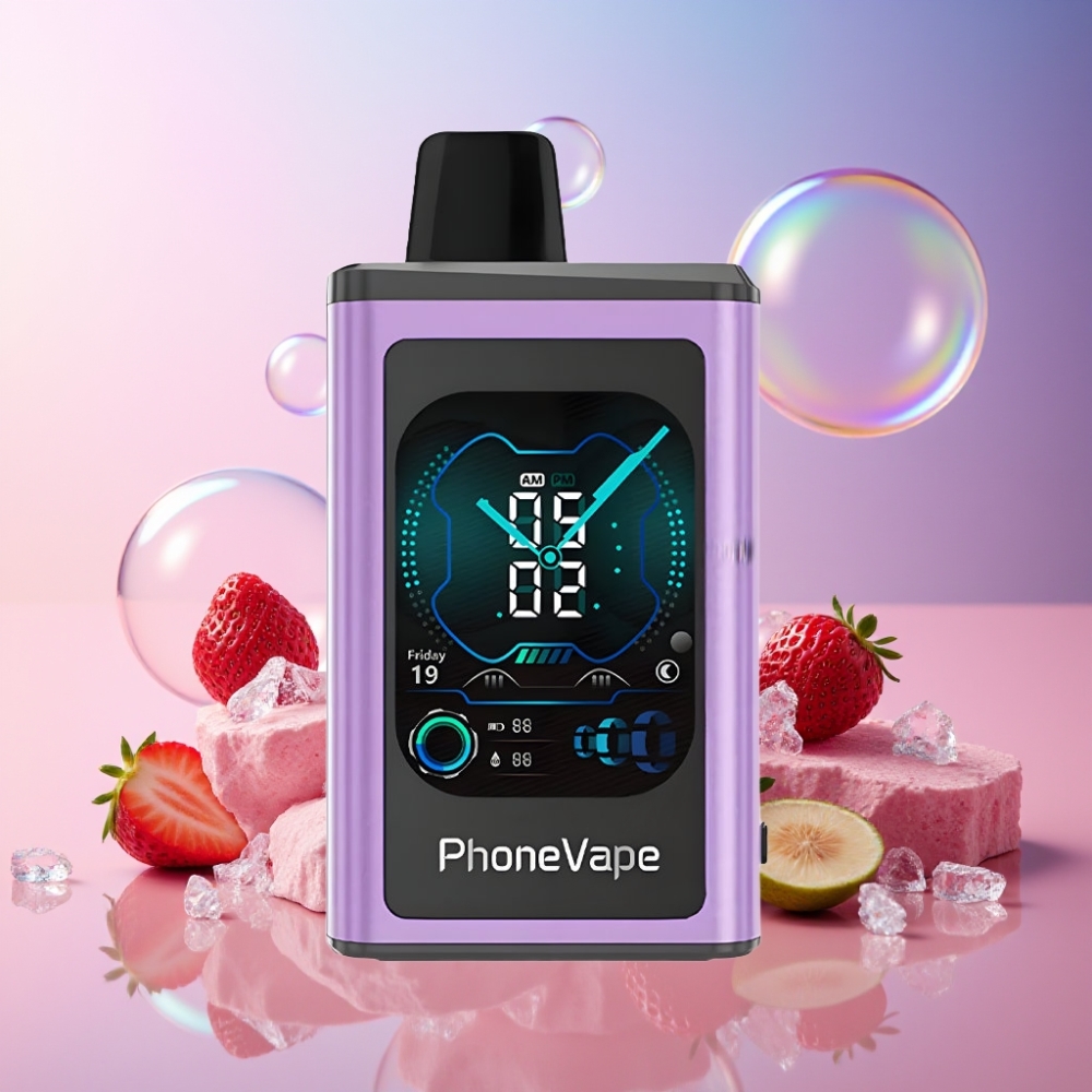 JNR PhoneVape 30000 Züge Wegwerf-Vape Erdbeer-Eis, 850mAh Typ-C, Turbo-Modus, Schweiz Großhandel