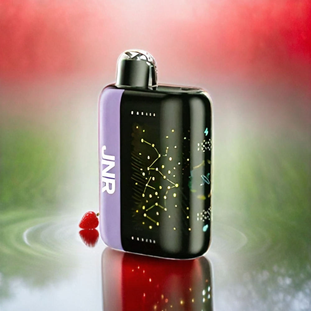 JNR Plus-X 26000 Puffs Schweiz Großhandel – 28ml, 2% Nikotin, Dual Mesh Coil, Typ-C Schnellladung, Cherry Strawberry Raspberry