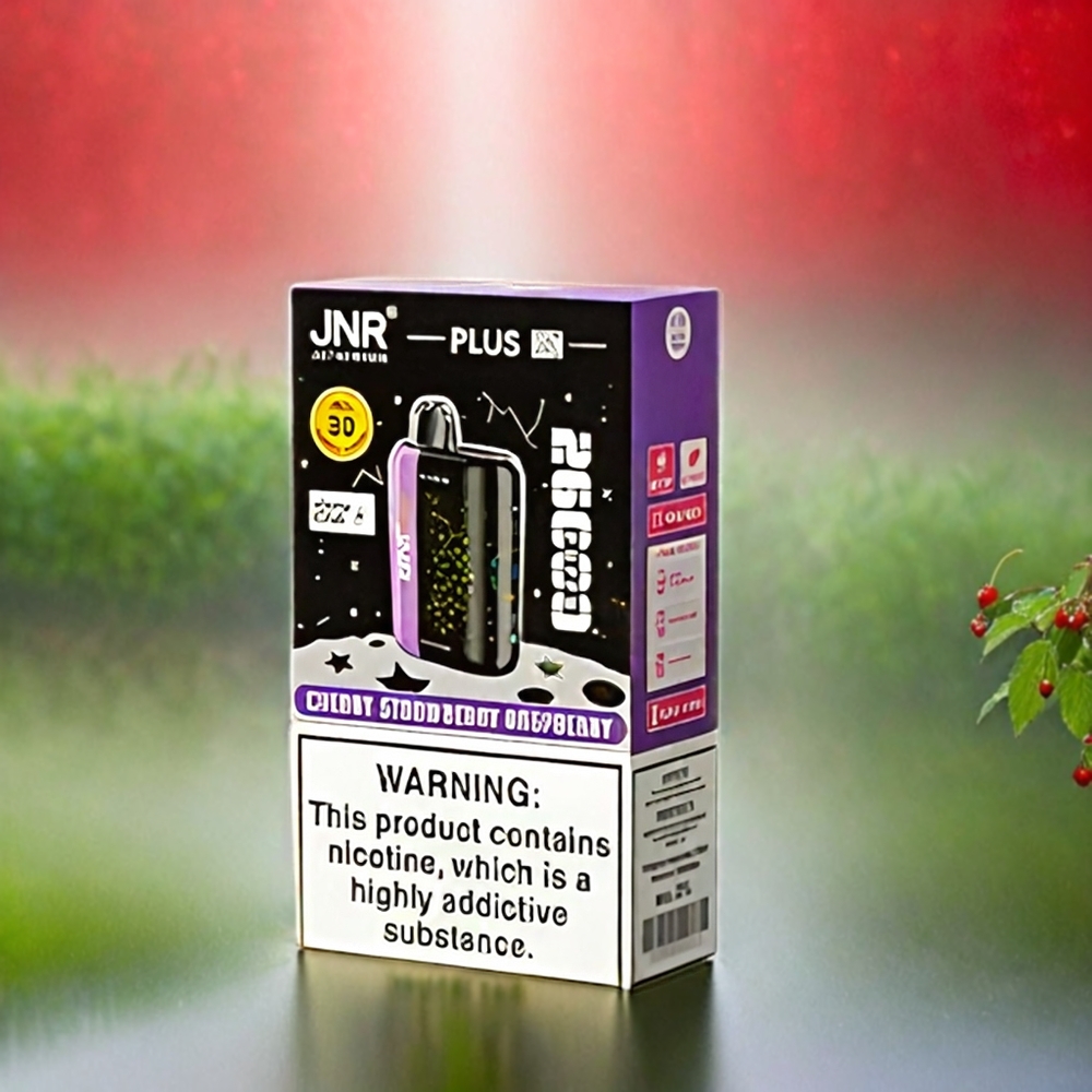 JNR Plus-X 26000 Puffs Schweiz Großhandel – 28ml, 2% Nikotin, Dual Mesh Coil, Typ-C Schnellladung, Cherry Strawberry Raspberry