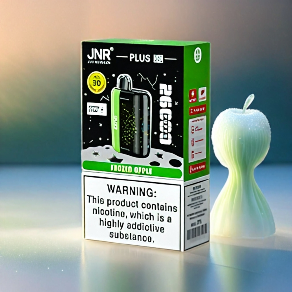 JNR Plus-X 26000 Puffs Schweiz Großhandel – 28ml, Dual Mesh Coil, Type-C – Frozen Apple (Gefrorener Apfel)