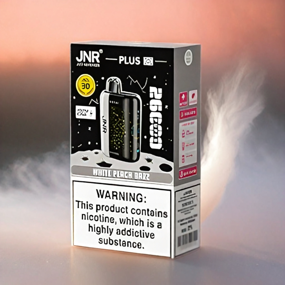 JNR Plus-X 26000 Puffs Weißer Pfirsich Razz Schweiz Großhandel mit 28ml E-Liquid, 2% Nikotin, Typ-C Schnellladung
