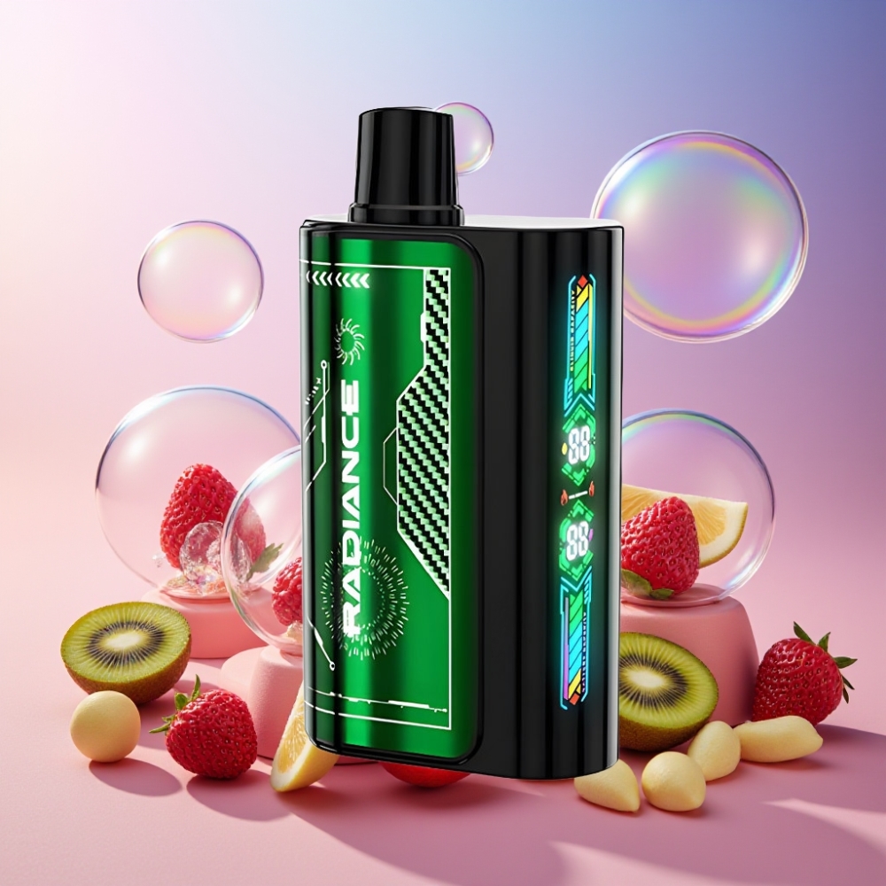 JNR Radiance 31000 Puffs Einweg-Vape Erdbeer-Kiwi Schweiz Großhandel – 28ml E-Liquid, Dual Mesh Coil, Typ-C-Ladung