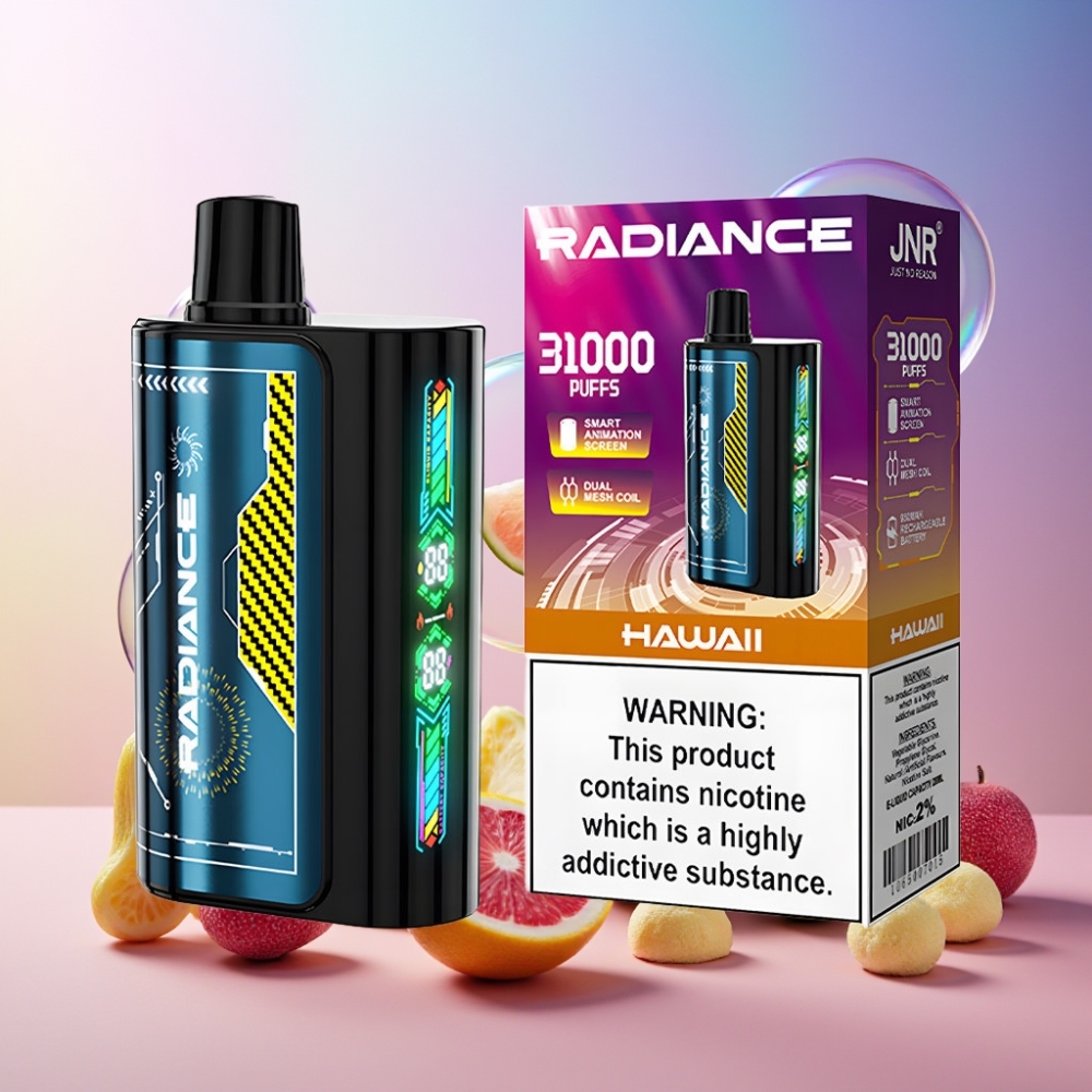 JNR Radiance 31000 Puffs Einweg-Vape Hawaii mit 28ml E-Liquid, 950 mAh Akku & Type-C - Schweiz Großhandel