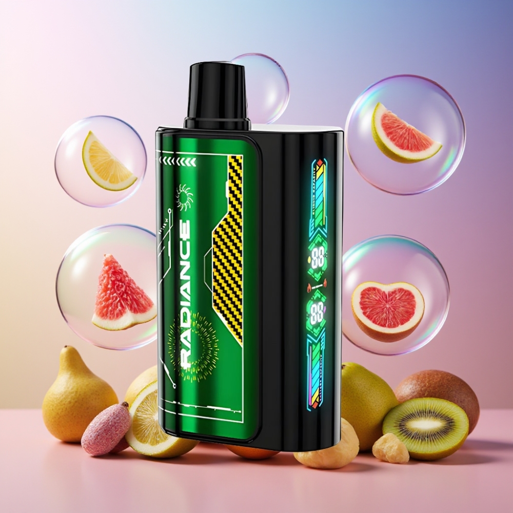 JNR Radiance 31000 Puffs Einweg-Vape Passionsfrucht Kiwi Schweiz Großhandel – 28ml E-Liquid, 950 mAh Akku, Dual Mesh Coil