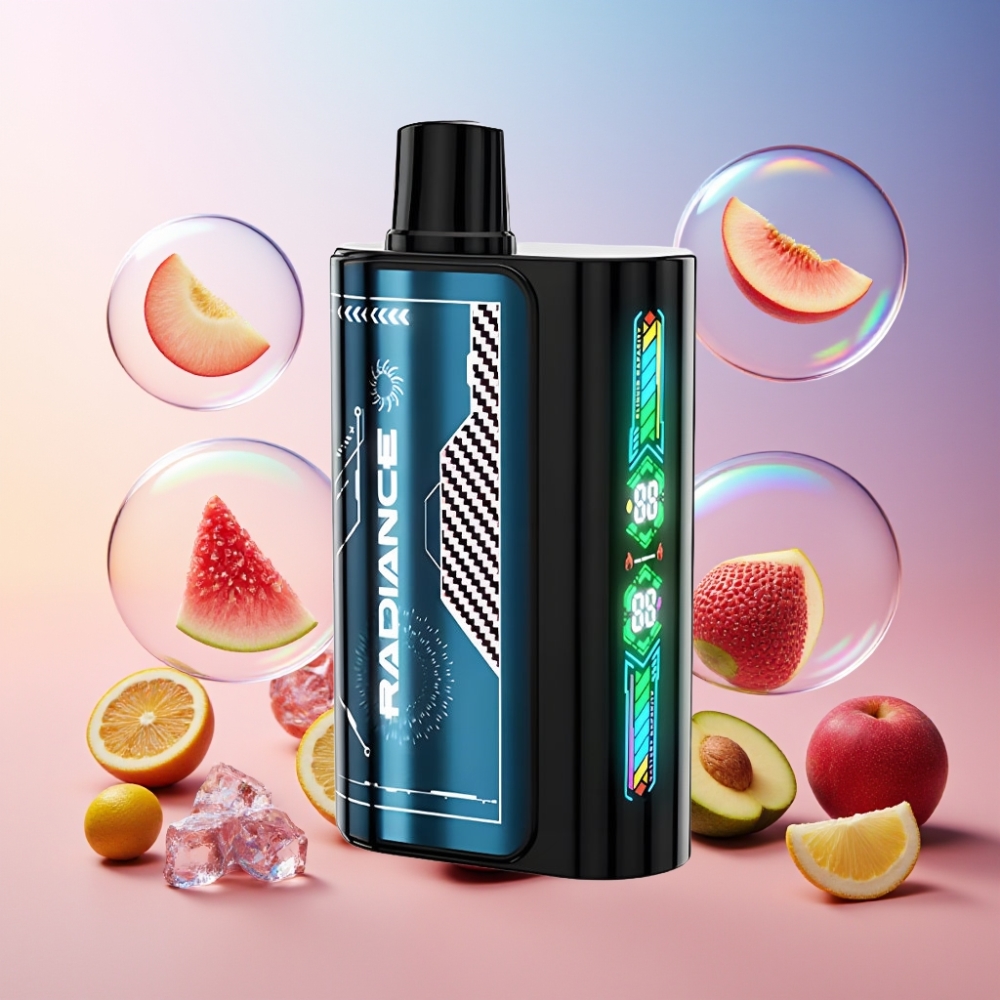 JNR Radiance 31000 Puffs Einweg-Vape Sommer Pfirsich Eis mit 28ml E-Liquid, Dual Mesh Coil, 950 mAh Akku – Schweiz Großhandel